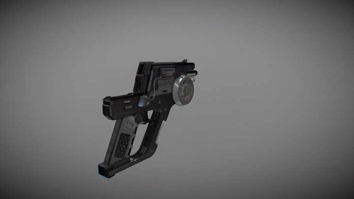 SciFi Gun 3D Model