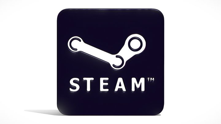 Steam Logo 3D Model