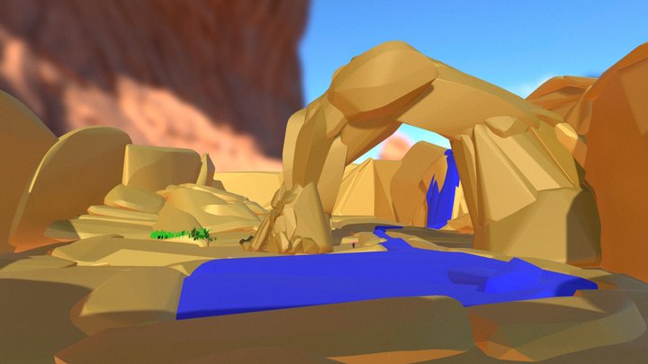 Rainbow Bridge 3D Model