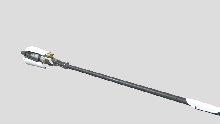 Mercy's Caduceus Staff 3D Model