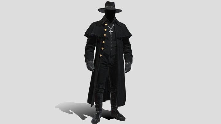 Midnight Outlaw Shadow Character 3D Model Free – Modello 3D gratuito STL