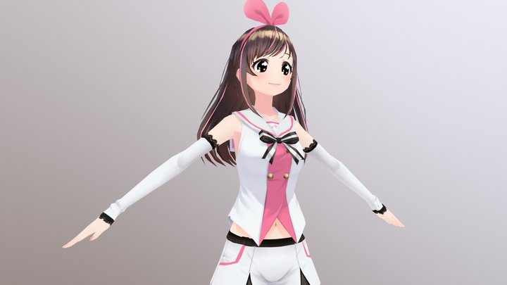 Kizuna AI (Decimated) 3D Model