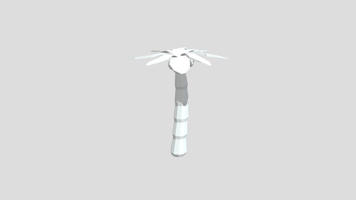 Palm Tree low poly 3D Model