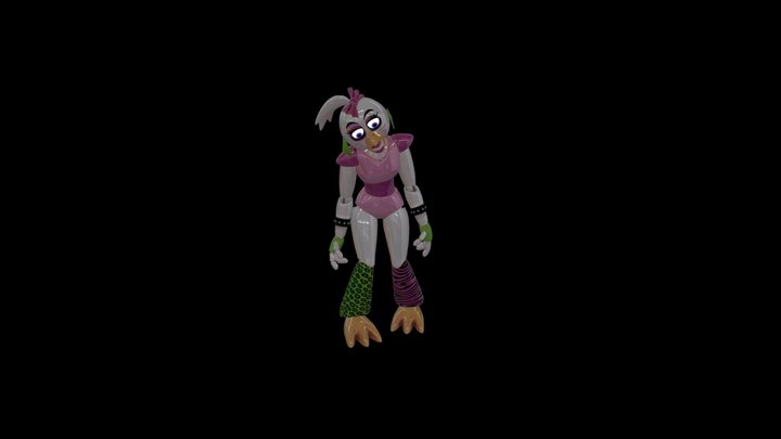 glamrock_chica_security_breach (1) 3D Model