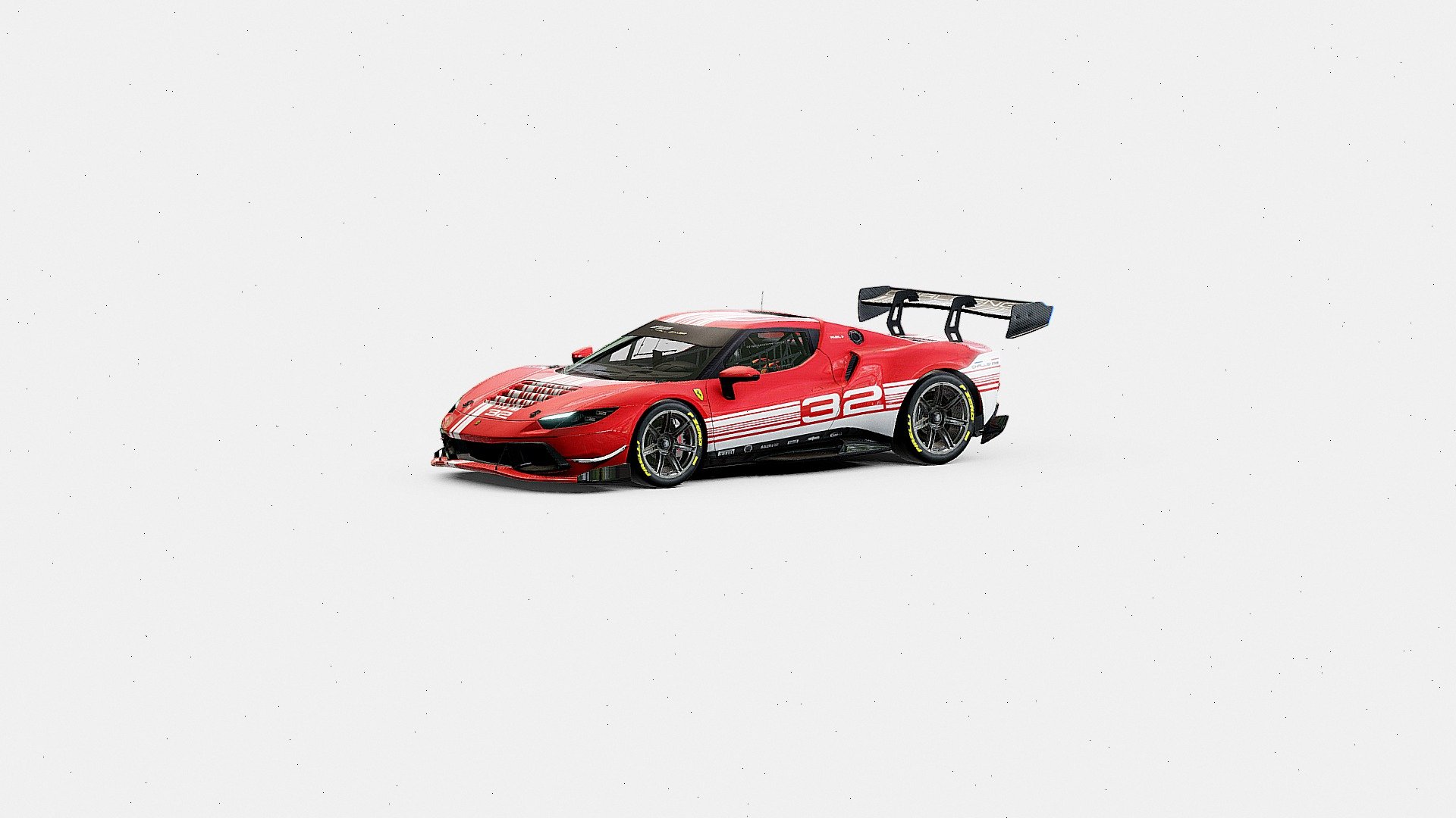 Ferrari 296 Challenge 2024 | www.vecarz.com — Sketchfab embed 3D viewer