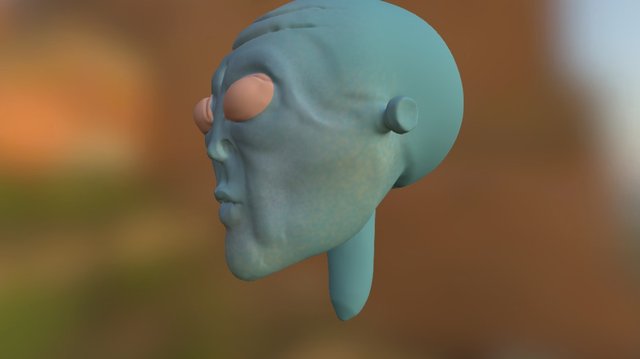 Xfile Head 3D Model
