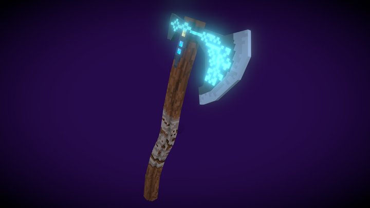 Low-poly Leviathan Axe 3D Model