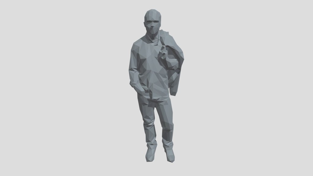 Lowpoly Male Standing