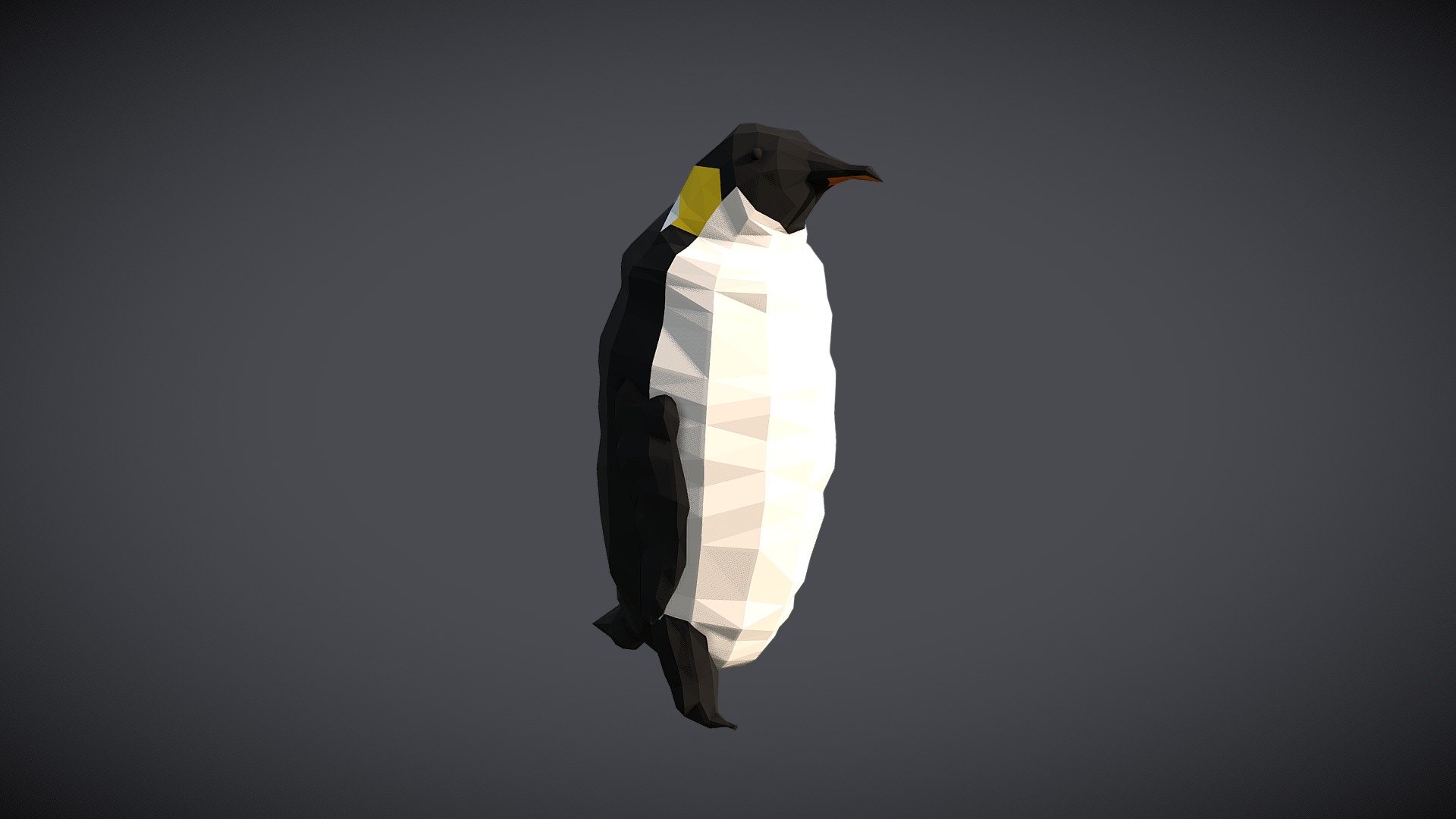 Low Poly Penguin Buy Royalty Free 3d Model By Incod Art 3d Incodart [e8b955e] Sketchfab Store