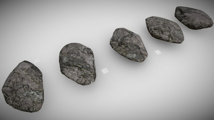 4K Low-poly Rocks set [FREE]