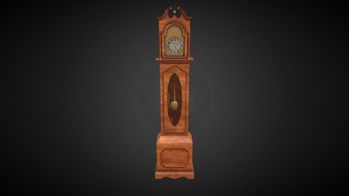 Grandfather Clock 3D Model