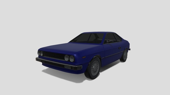 Lancia Beta 80's LowPoly Game-Ready 3D Model