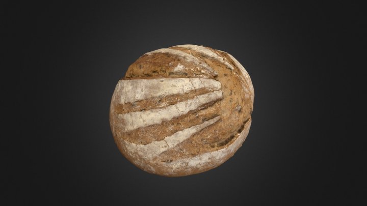 Photo Scanned Bread #03 3D Model