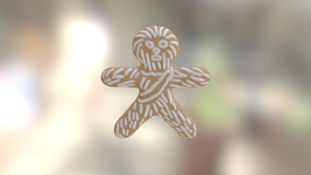 Gingerbread Chewbacca 3D Model