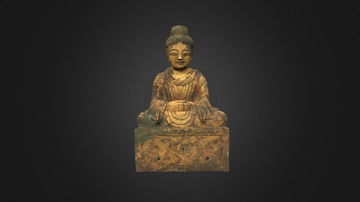 Seated Buddha 3D Model