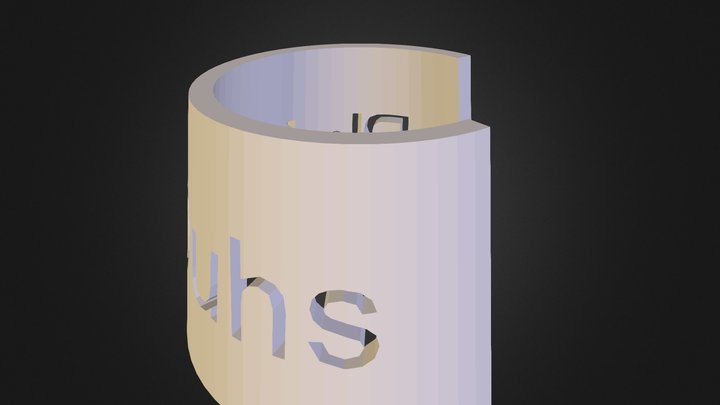bottle-name-tag2 3D Model