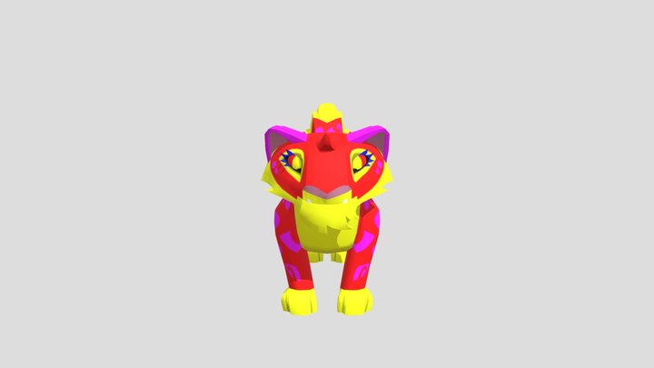 Mobile - Animal Jam Play Wild - Snow Leopard 3D Model