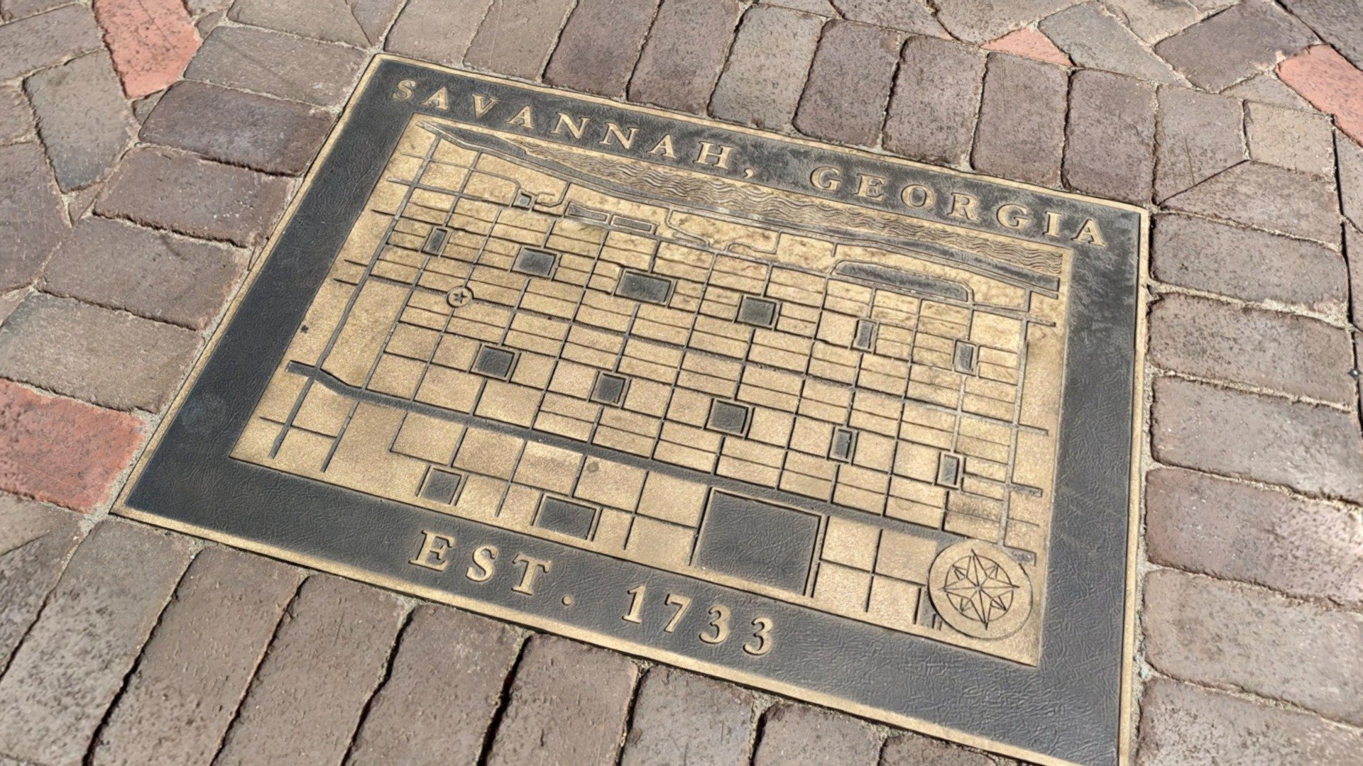 Savannah, GA - Broughton Street Plaque