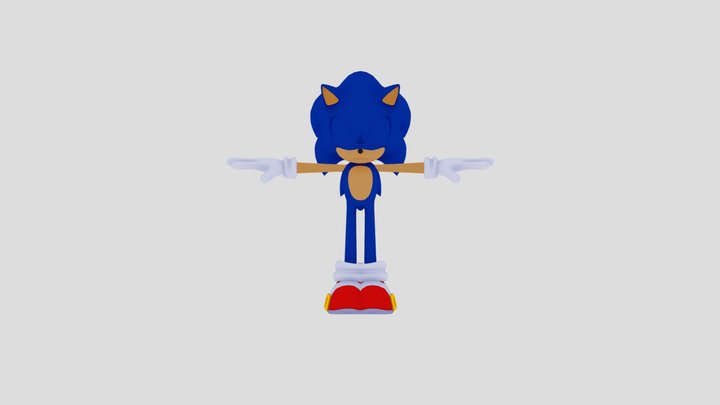 Sonic Racing: CrossWorlds - Sonic Model 3D Model