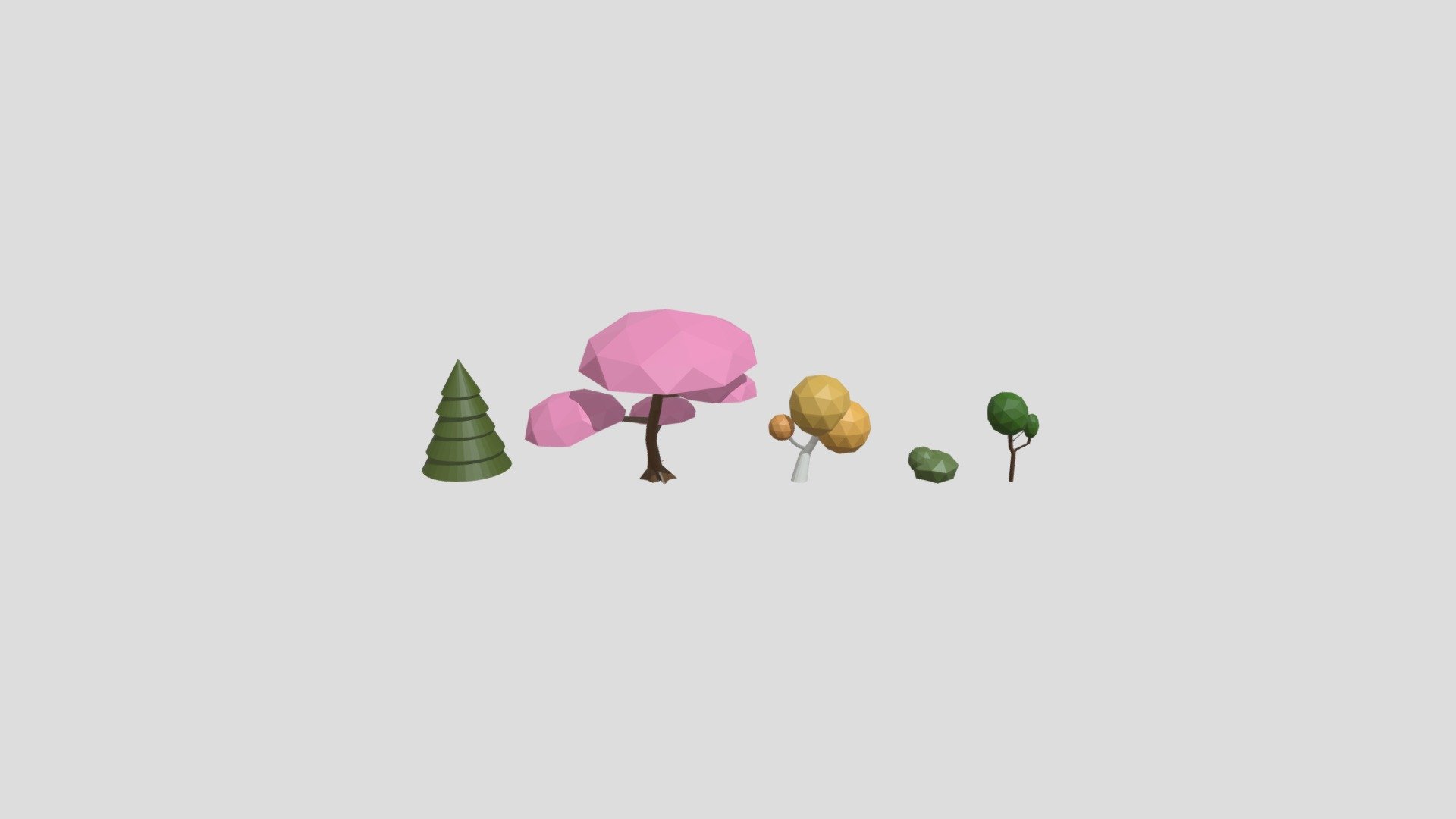 Lowpoly plants