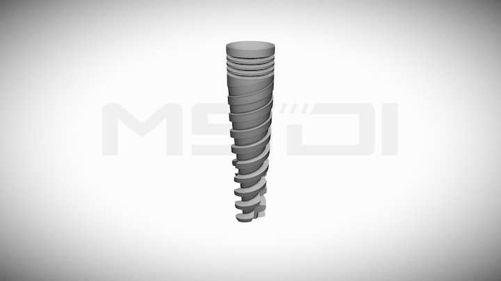 MSDI dental implants- SPI 13-30 3D Model