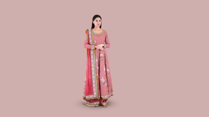 3d Human Model 7 with eastern wear 3D Model
