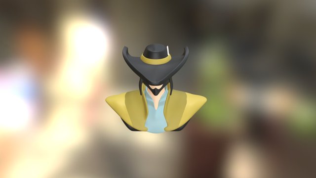 Twisted Fate busto 3D Model