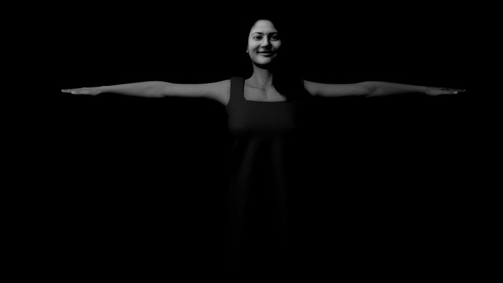 Pallavi - Rigged Female Model 3D Model