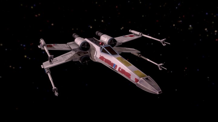 X-Wing T-65 3D Model
