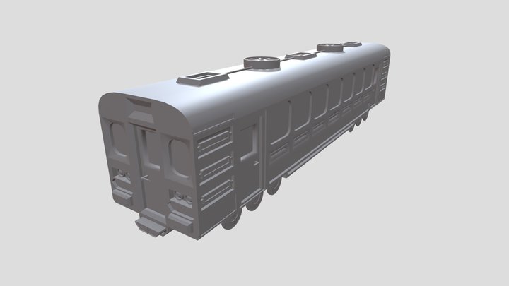 Subway Train Model 3D Model
