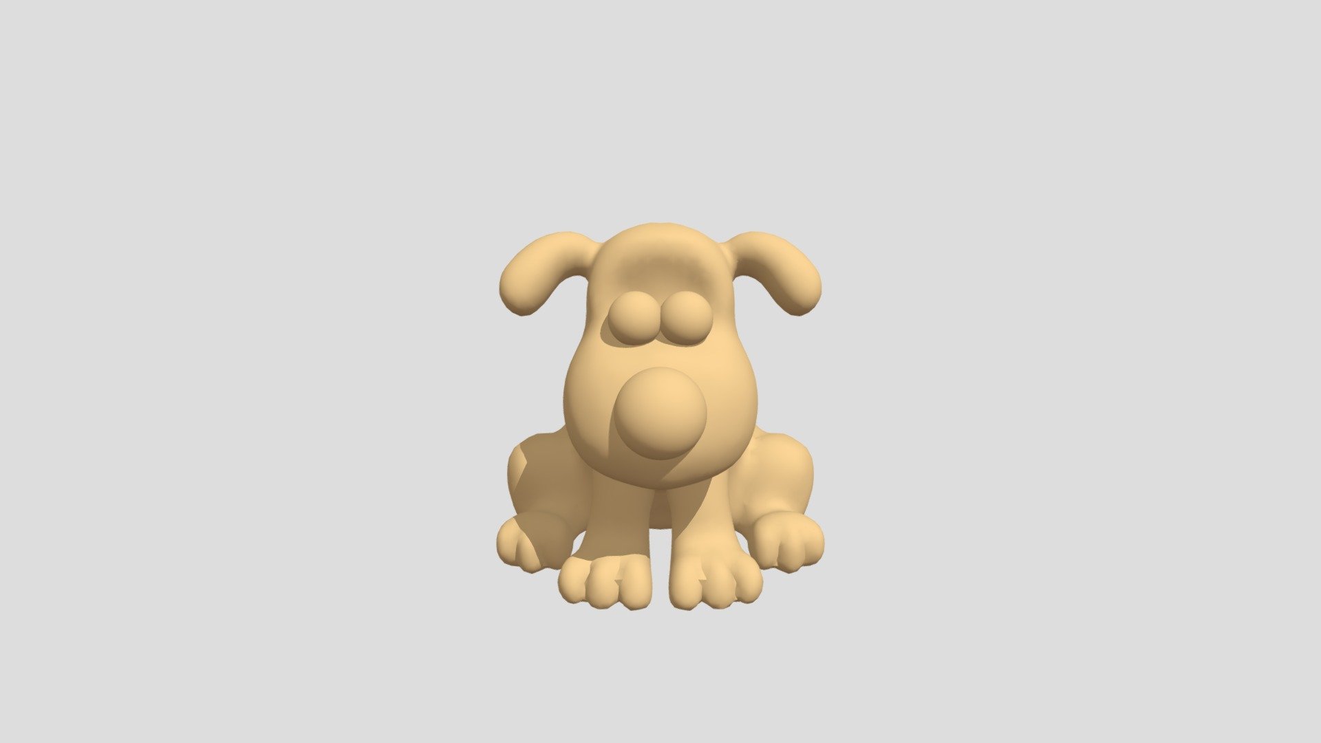 Gromit from "Wallace and Gromit" Download Free 3D model by