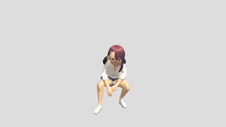 Sitting Laughing 3D Model