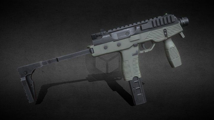 Semi-Realistic MP9 3D Model