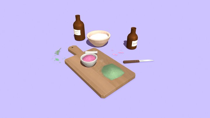 Witch Cutting Board 3D Model