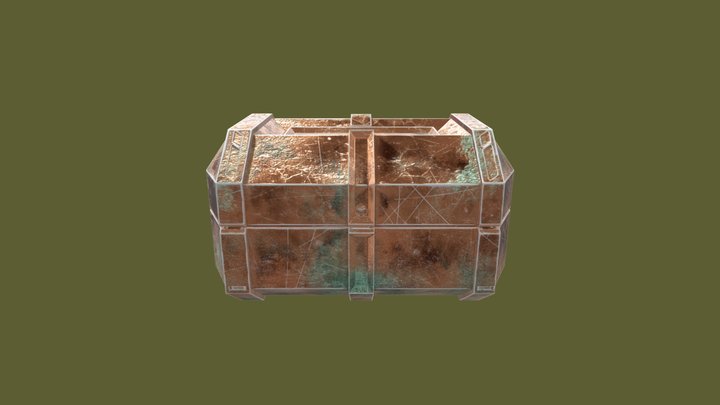 corroded crate 3D Model