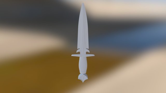 Zbrush Dagger 3D Model