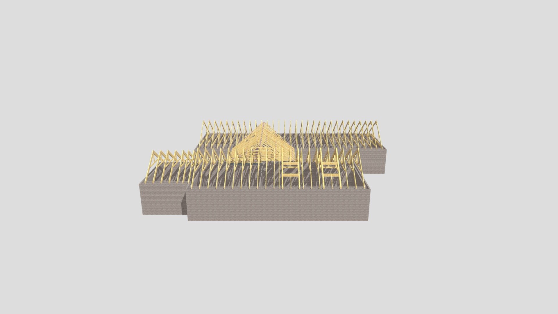 Dixon House Roof Trusses