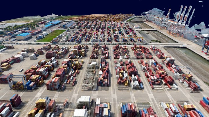 Cai Mep Port, Vietnam 3D Model