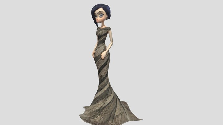 Mirabel Drift, Stylized evening figure – Gratis 3D-model STL