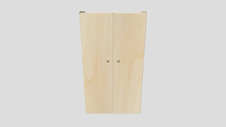 Cabinet Re Textured 3D Model