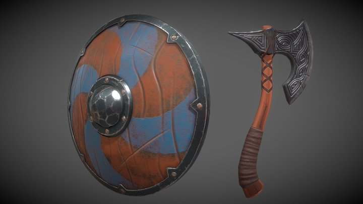 Viking Weapon 3D Model