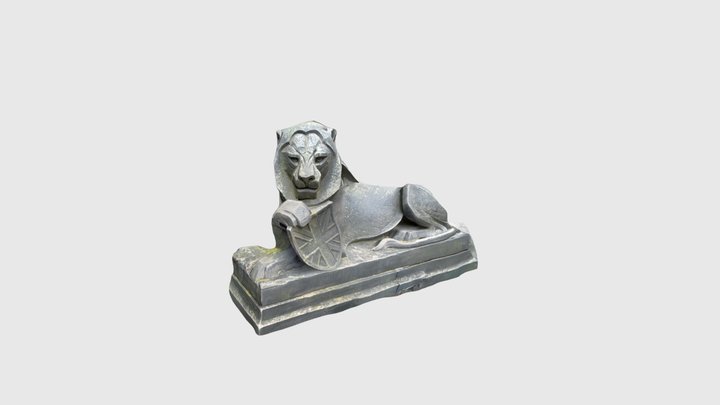 Edinburgh Castle - Lion Statue - Mesh 3D Model