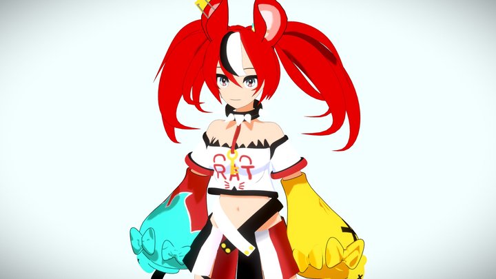 Hakos Baelz HoloEN 3D Model