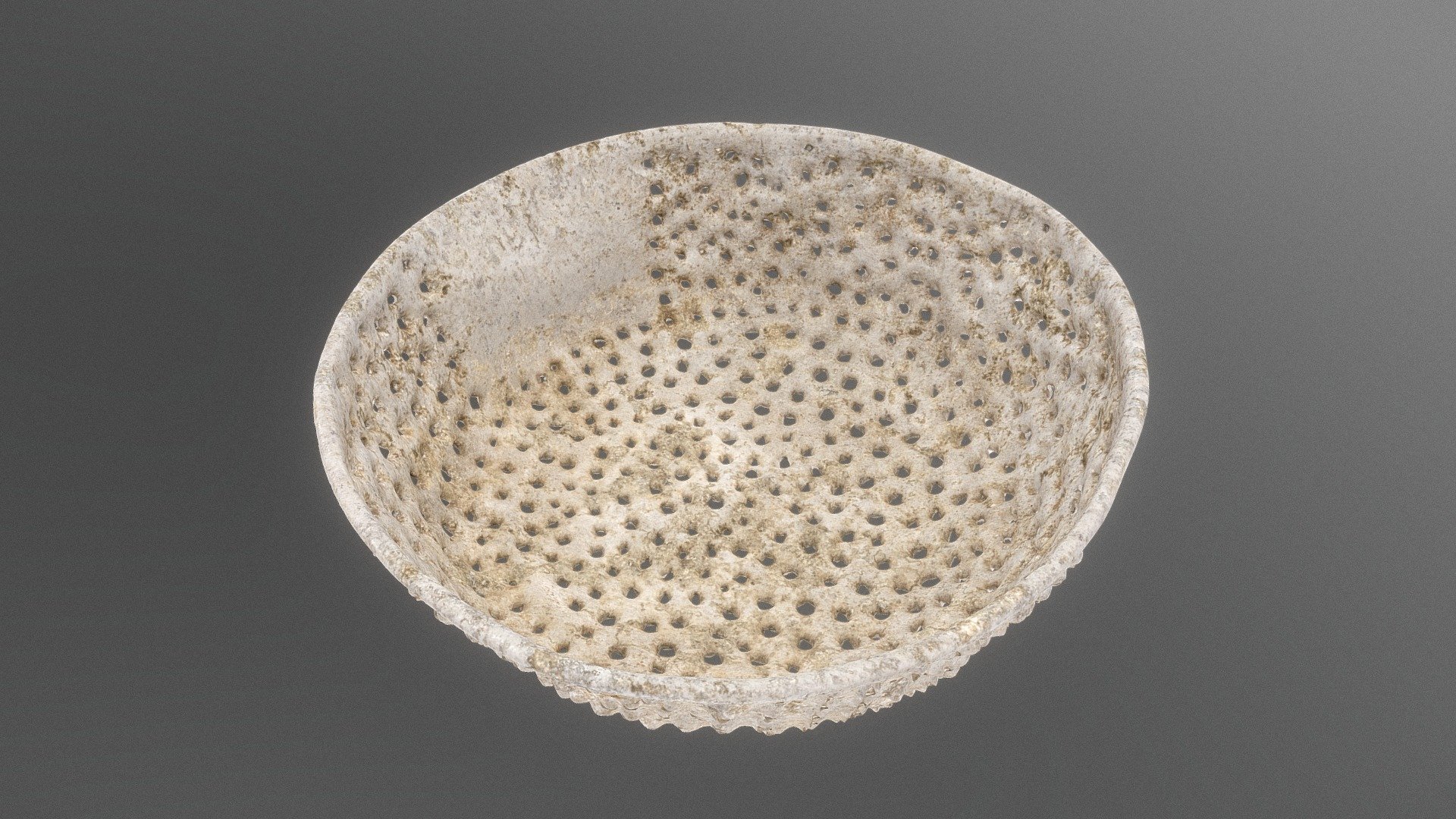 Ručně vyrobený cedník / Handmade colander — Sketchfab embed 3D viewer