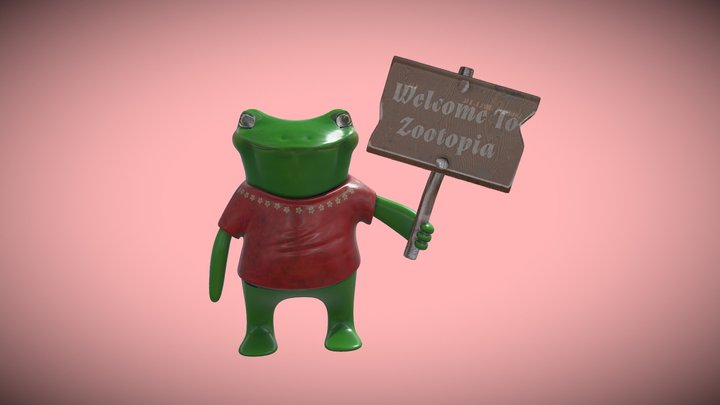 Mr. Froggy 3D Model