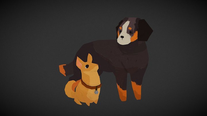 Dogs 3D Model