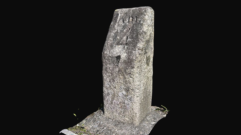 Milestone Klausenpass Km 4 von Altdorf