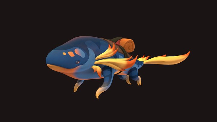 Whaxolotl 3D Model