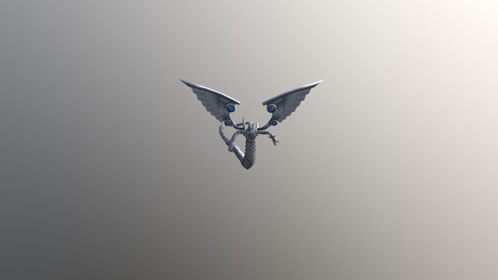 Cyber End Dragon 3D Model