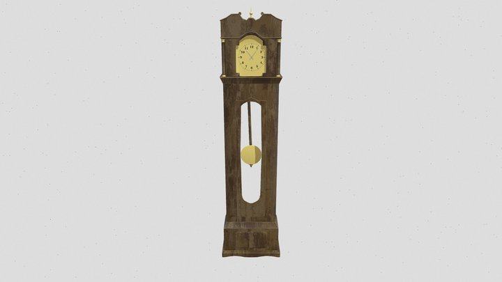 GrandFatherClock 3D Model